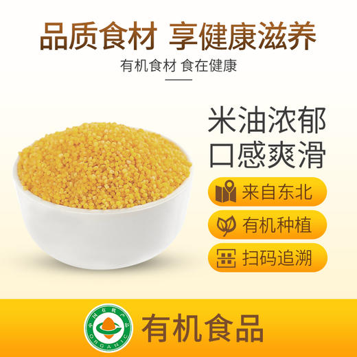 【新鲜市集】食在有方 有机黄小米 880g（保质期至2026年8月） 商品图1