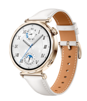 华为 WATCH GT 5 智能手表 砂砾棕 复合素皮表带 46毫米