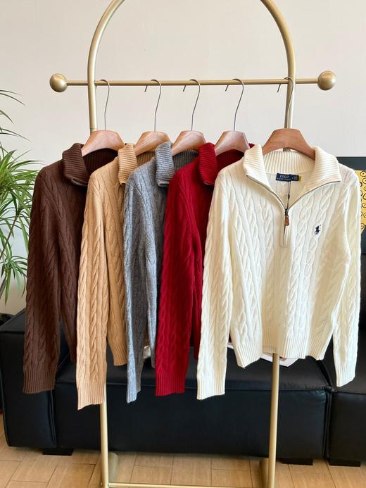 【RL拉夫毛衣合集】开衫/连帽/V领毛衣、情侣款卫衣！扫码进官网❗出入专柜无压力❗有几款是羊毛➕羊绒！✅半拉链款一衣两穿~拉上拉链就是高领毛衣！✅手感全部软糯亲肤，贴身穿完全没问题 商品图1