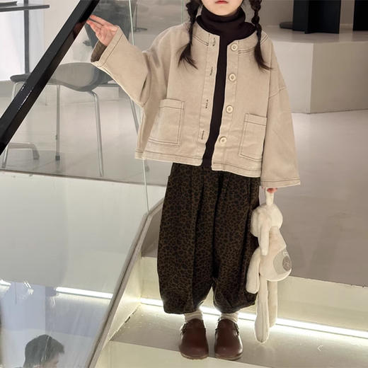 裁缝学苑TQ129童装新款复古森系牛仔外套上衣纸样儿童服装打板 商品图3