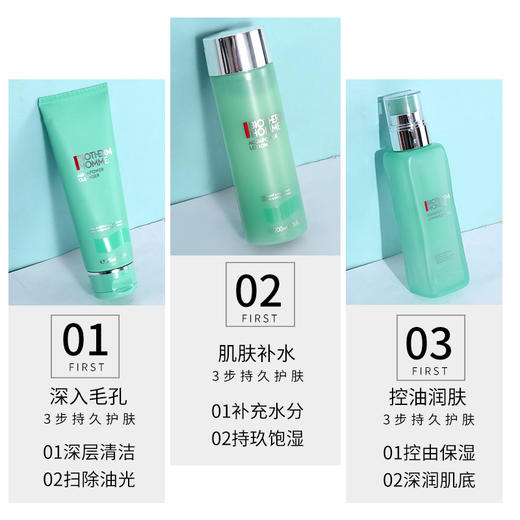 【五一嗨购季】【全球购*部分规格送化妆包】Biotherm碧欧泉水动力三件套洁面125ml+水200ml+乳液100ml-纸盒款·香港🇭🇰直邮 商品图2