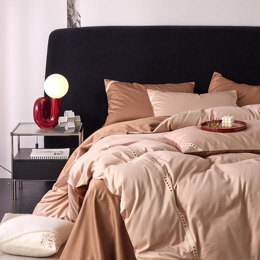 CASUCA 瑞贝卡磨毛四件套60支天丝棉秋冬床单加厚保暖被套 商品图0