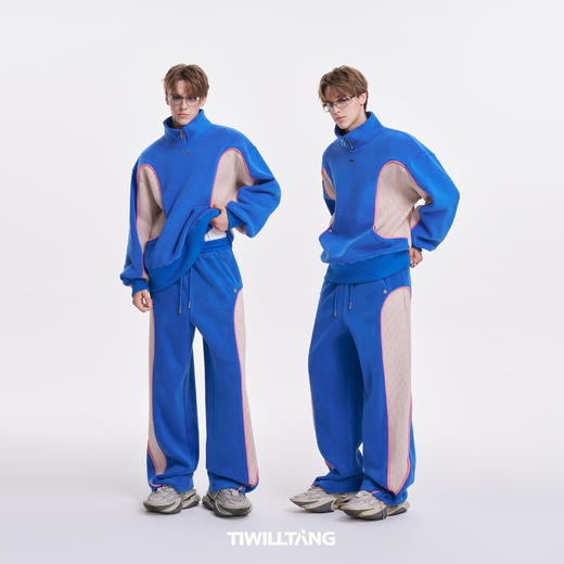 TIWILLTANG启世录“坞昼烛曳”颗粒绒螺纹卫裤 商品图4