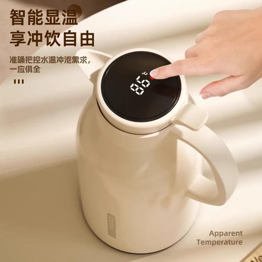 【保温水壶家用】大容量玻璃红胆热开水瓶 学生宿舍暖壶保温壶小1L 商品图7