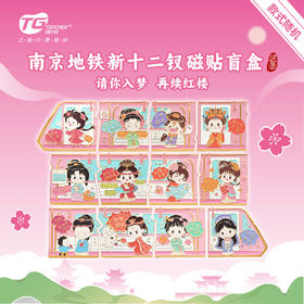 【地铁同款】南京地铁新十二钗磁贴盲盒金陵十二钗