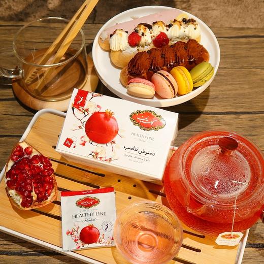 伊朗原装歌狮坦Golestan 袋泡石榴调味茶（代用茶）独立茶包 20袋/盒 商品图3