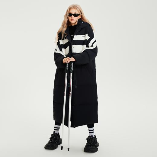 【领券下单直减100】YKYB新款防泼水防风多层内胆抗风保暖轻盈显瘦长款羽绒服 商品图1