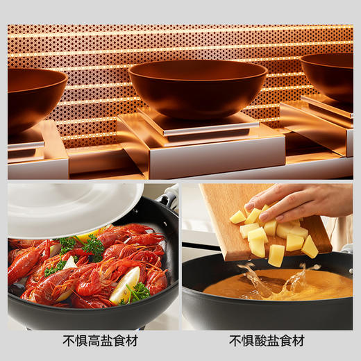 摩登主妇铁锅炒菜锅家用无涂层电磁炉燃气灶专用熟铁平底不粘炒锅 商品图2