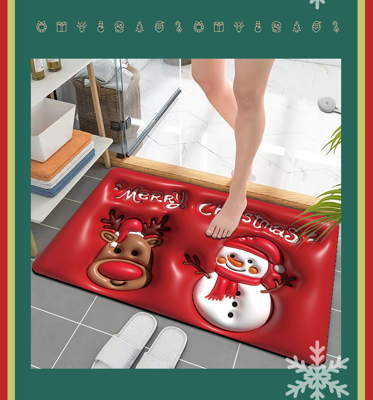地垫,硅藻泥地垫,浴室地垫,吸水地垫,卡通地垫,地垫地毯,圣诞节地垫