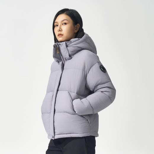 北极狐 女士白鹅绒羽绒服2024冬连帽加厚保暖蓬松鹅绒服09242204T 商品图1