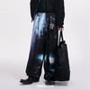 启世录TIWILLTANG"迹瀑浮焰"先锋闪验原创印花廓形工装堆叠长裤 商品缩略图3