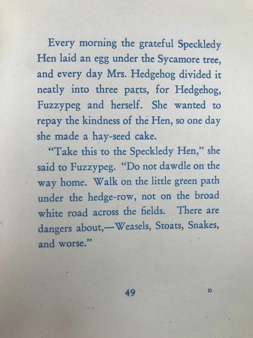 1949年 刺猬福吉佩格的故事 玛格丽特·坦普斯特数十幅彩色插图 精装32开 商品图14