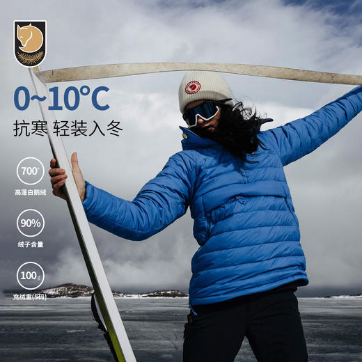 北极狐冬女士羽绒服夹克保暖抗寒户外轻量连帽外套 86376 商品图0