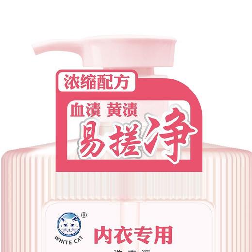 白猫内衣专用洗衣液 500g/瓶 商品图2