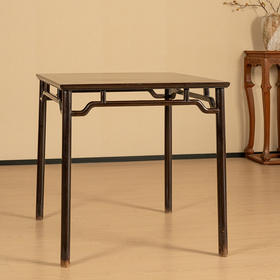 二十世纪 红木高罗锅枨矮栳方桌