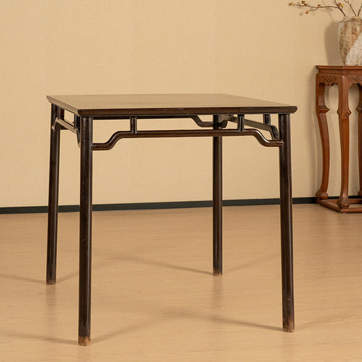 二十世纪 红木高罗锅枨矮栳方桌 商品图0