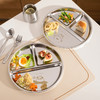 摩登主妇动物派对儿童餐盘304不锈钢餐盘家用宝宝餐具分格餐盘子 商品缩略图3