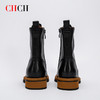 CHCH平衡鞋短靴2024秋冬新品拉链粗跟时尚女靴短靴马丁靴CN2B6141 商品缩略图3