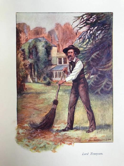 约20世纪早期 安德鲁·朗格夫人《走近丁尼生》 16幅彩色插图 漆布精装18开 商品图6