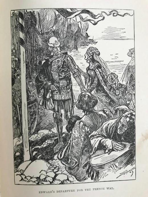 约19世纪后期 著名英国海军上将 约10余幅插图 漆布精装32开 商品图12