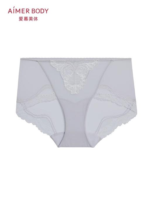 爱慕美体微雨斓姗内裤女棉质底裆性感蕾丝高腰平角裤 商品图1