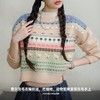 马登复古费尔岛小动物提花毛衣慵懒风套头圆领内搭针织衫秋季女 商品缩略图2