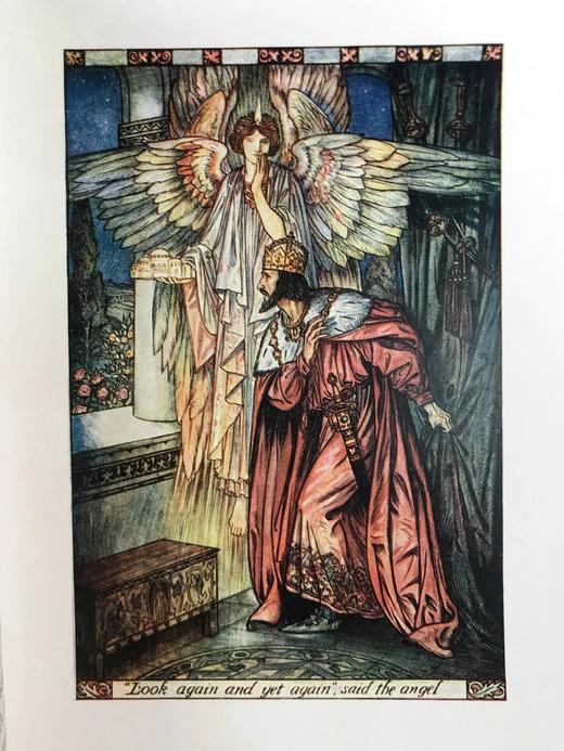 约20世纪早期 孩子的骑士之书 赫伯特·科尔3幅彩色13幅黑白插图 漆布精装32开 商品图6