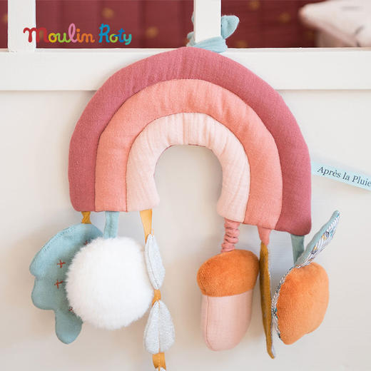 Moulin Roty 音乐床铃
 床挂 适合年龄0岁+ 树林里的苹果系列 100%纯棉制 法国品牌 675056 商品图3
