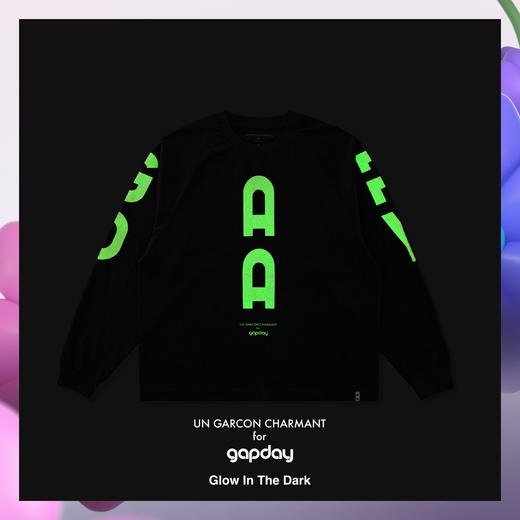 UN GARCON CHARMANT for gapday 2024 夜光长袖T恤 商品图2