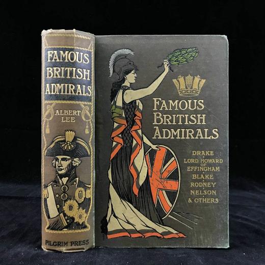 约19世纪后期 著名英国海军上将 约10余幅插图 漆布精装32开 商品图0