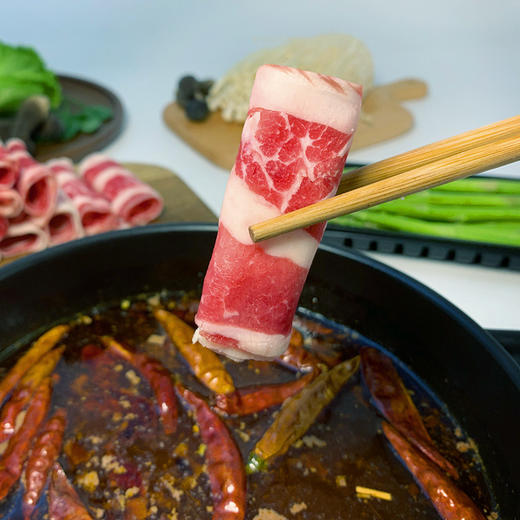 【雪山牛谷】国产新疆原切肥牛卷300g*3袋火锅好食材 商品图5