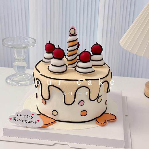 多款式~二次元漫画蝴蝶结/蜡烛蛋糕 -低糖处理无添加 商品图6