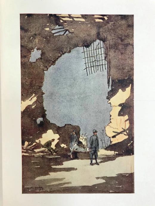 1920年 我们的意大利前线 50幅彩色插图 漆布精装大32开 商品图13