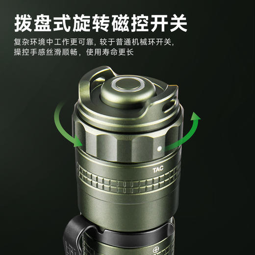 纳丽德 TA30C MAX暗影橄榄绿色战术手电勤务强光户外EDC手电 商品图4