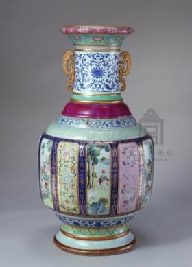 清 各种釉彩大瓶