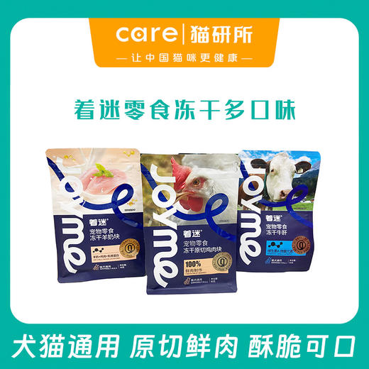着迷零食冻干 多口味可选 猫狗通用 人食级别 原切鲜肉营养可口 商品图0