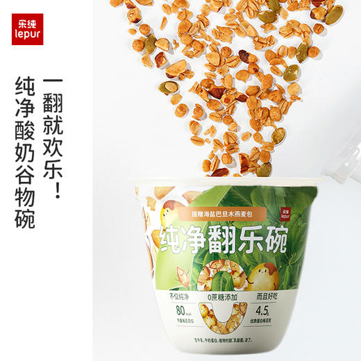 乐纯纯净酸奶0蔗糖翻乐碗代餐下午茶 商品图1