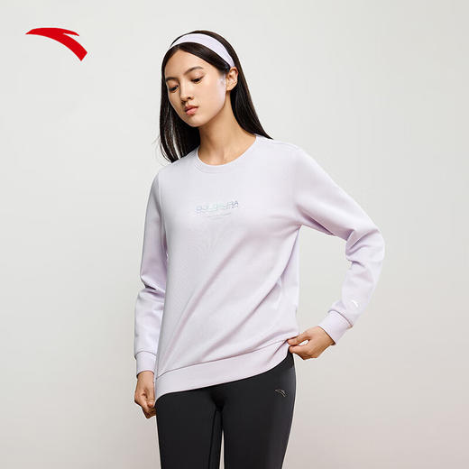 安踏（ANTA）易打理卫衣丨圆领套头衫女士秋季新款休闲运动上衣162447740 商品图1