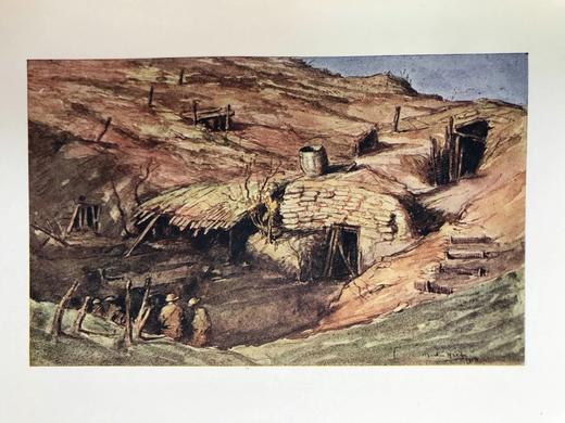 1920年 我们的意大利前线 50幅彩色插图 漆布精装大32开 商品图14