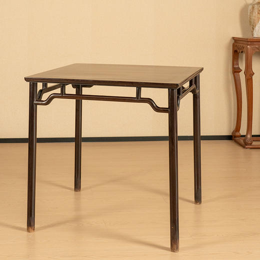 二十世纪 红木高罗锅枨矮栳方桌 商品图4