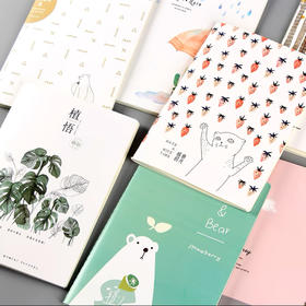 青禾记/初品/苏铁时光等A5车线本多规格（图案随机）