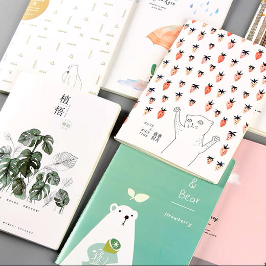 青禾记/初品/苏铁时光等A5车线本多规格（图案随机） 商品图0