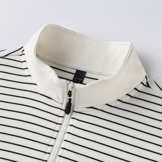 【色织空气层海魂衫】罗蒙春秋长袖T恤男士立领半拉链卫衣男春秋打底卫衣外套男 商品图5