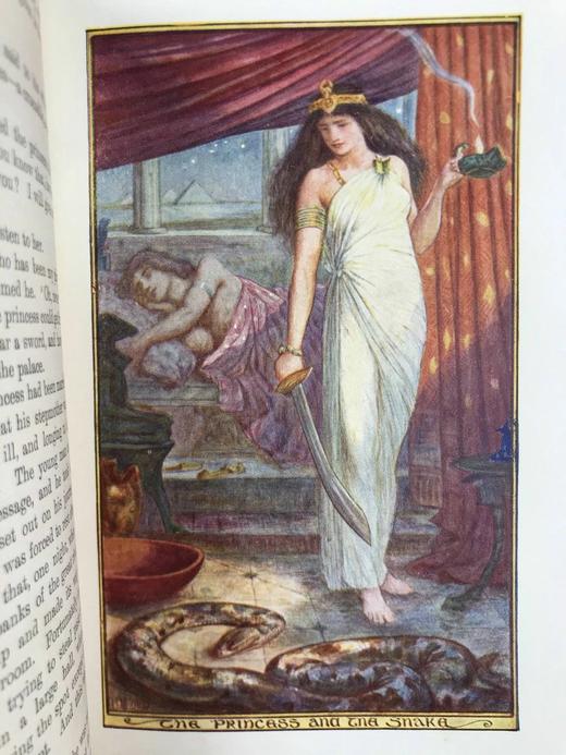 1919年 安德鲁·朗格《棕色童话书》 8幅彩色与大量黑白插图 漆布精装32开 商品图7