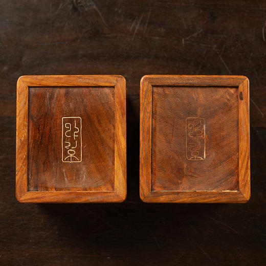 黄花梨方形盖盒（一对） 商品图3
