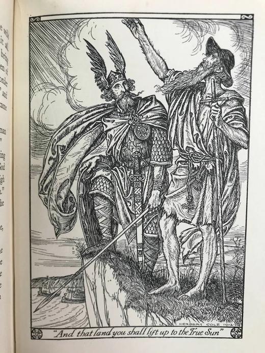 约20世纪早期 孩子的骑士之书 赫伯特·科尔3幅彩色13幅黑白插图 漆布精装32开 商品图8