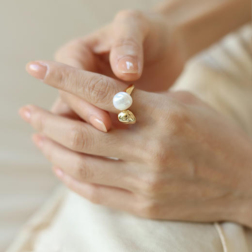 【歌手刘忻同款】Garden of Eden 伊甸园系列 | 伊甸园果实珍珠戒指 商品图8