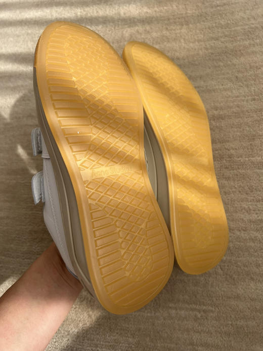 118-15 圆正渠道 AC升级款 后跟金属笑脸 牛皮魔术贴 不怕发黄厚底小白鞋 商品图7