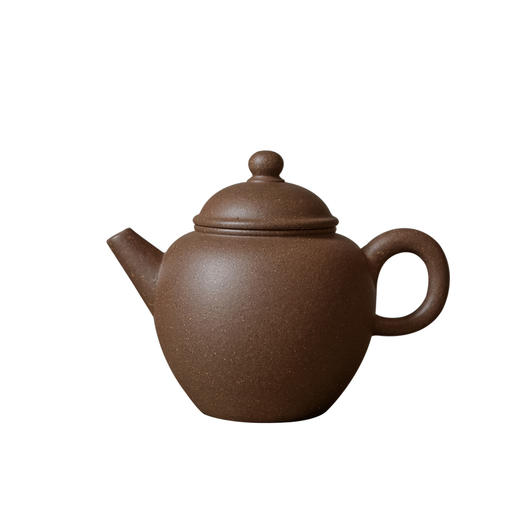 茶香记 古度乌泥鹅蛋巨轮紫砂壶 天然的共生矿 古渡乌泥 色泽温润 稳重古朴 120ml容量 茶壶 商品图4