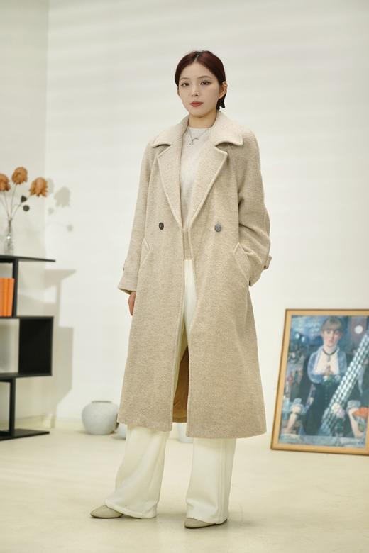 【S3M2】AM气质显瘦白大衣6D8319160130 商品图0